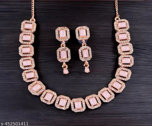 Elegant Rose Gold Jewellery Set - New Tready Collection